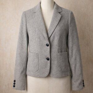 $148 NWT Banana Republic Gray Wool Blend Blazer size 2